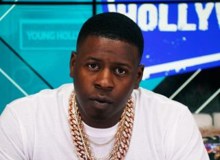 Blac Youngsta Visits Young Hollywood Studio