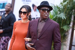 Nakyung Park and Wesley Snipes at the Los Angeles Premiere Of Netflix's 'Dolemite Is My Name'