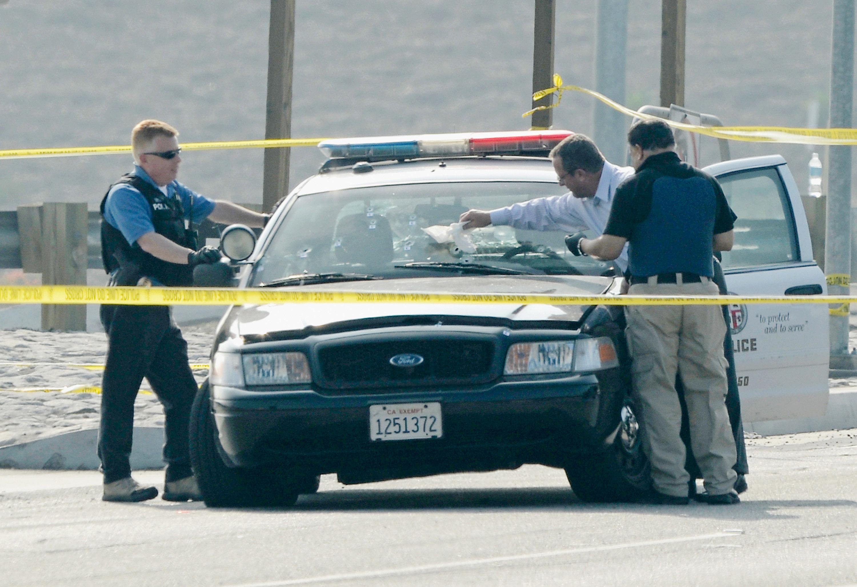 Man Hunt On For Former LAPD Officer Suspected Of Shooting Police Officer