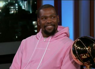 Kevin Durant during an appearance on ABC's Jimmy Kimmel Live!'
