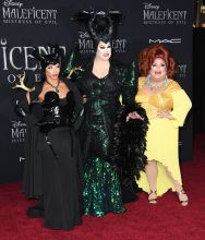 Shangela, Nina West and Ginger Minj at the Maleficient Premiere