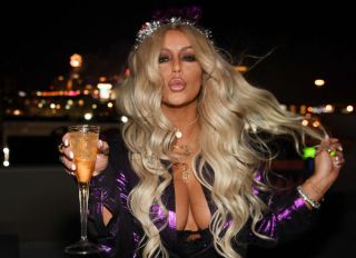 Aubrey O'Day Hosts New Year's Eve at Hustler Club Las Vegas