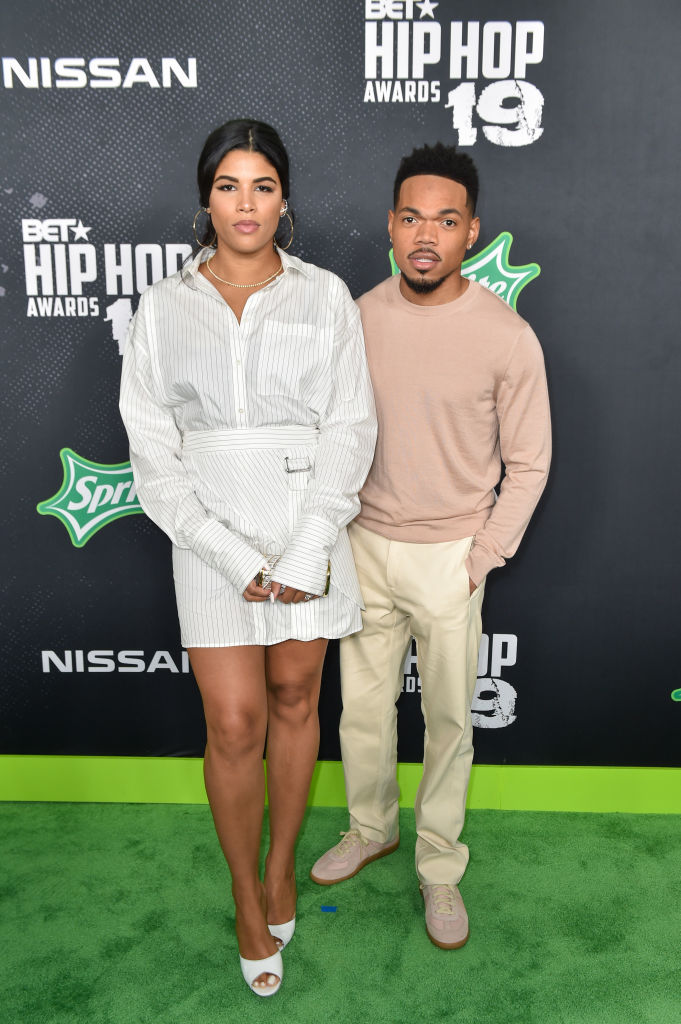 Kristen Corley and Chance The Rapper 2019 BET Hip Hop Awards