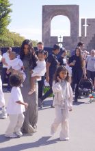 Kim and Kourtney Kardashian get their children baptized in Armenia
