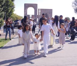 Kim and Kourtney Kardashian get their children baptized in Armenia
