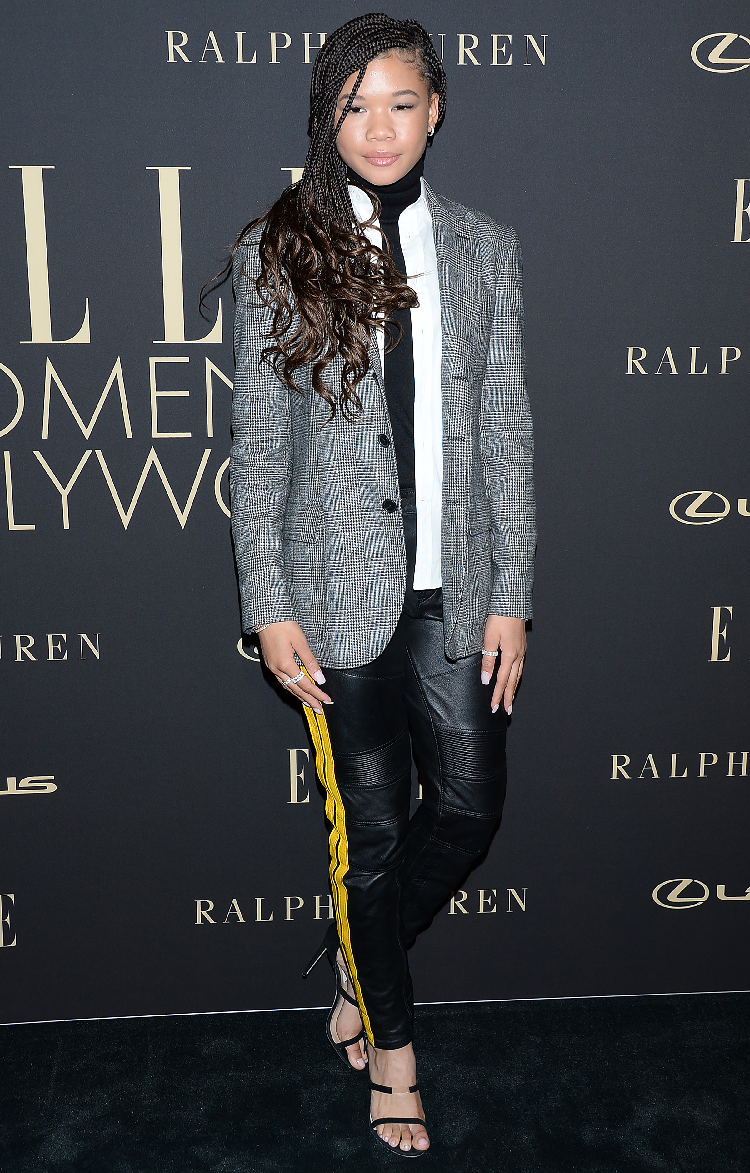 Storm Reid among Celebrity arrivals for Elle Women in Hollywood.