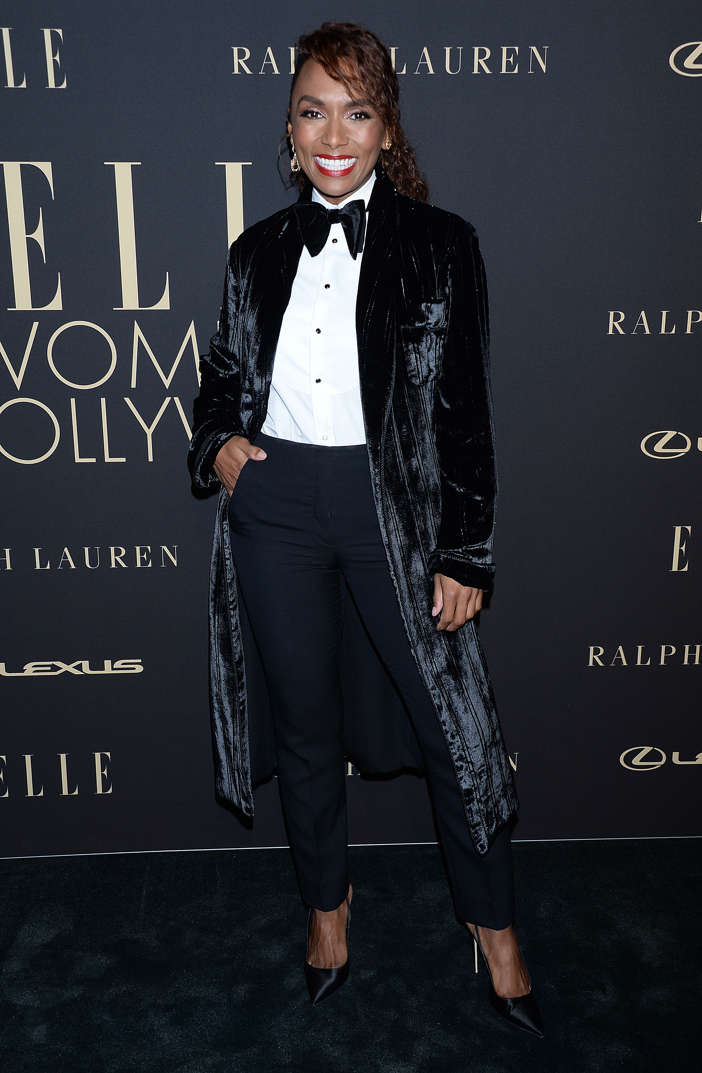 Janet Mock among Celebrity arrivals for Elle Women in Hollywood.