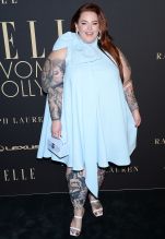 Tessa Holliday among Celebrity arrivals for Elle Women in Hollywood.