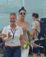 Shay Mitchell and Matte Babel vacation in Barcelona