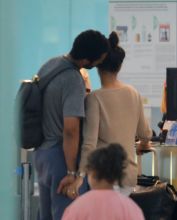 Shay Mitchell and Matte Babel vacation in Barcelona