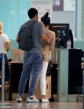 Shay Mitchell and Matte Babel vacation in Barcelona