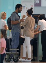 Shay Mitchell and Matte Babel vacation in Barcelona