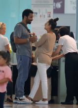 Shay Mitchell and Matte Babel vacation in Barcelona