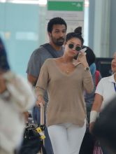 Shay Mitchell and Matte Babel vacation in Barcelona