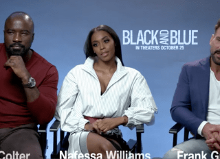 'Black And Blue' actors Mike Colter, Nafessa Williams and Frank Grillo