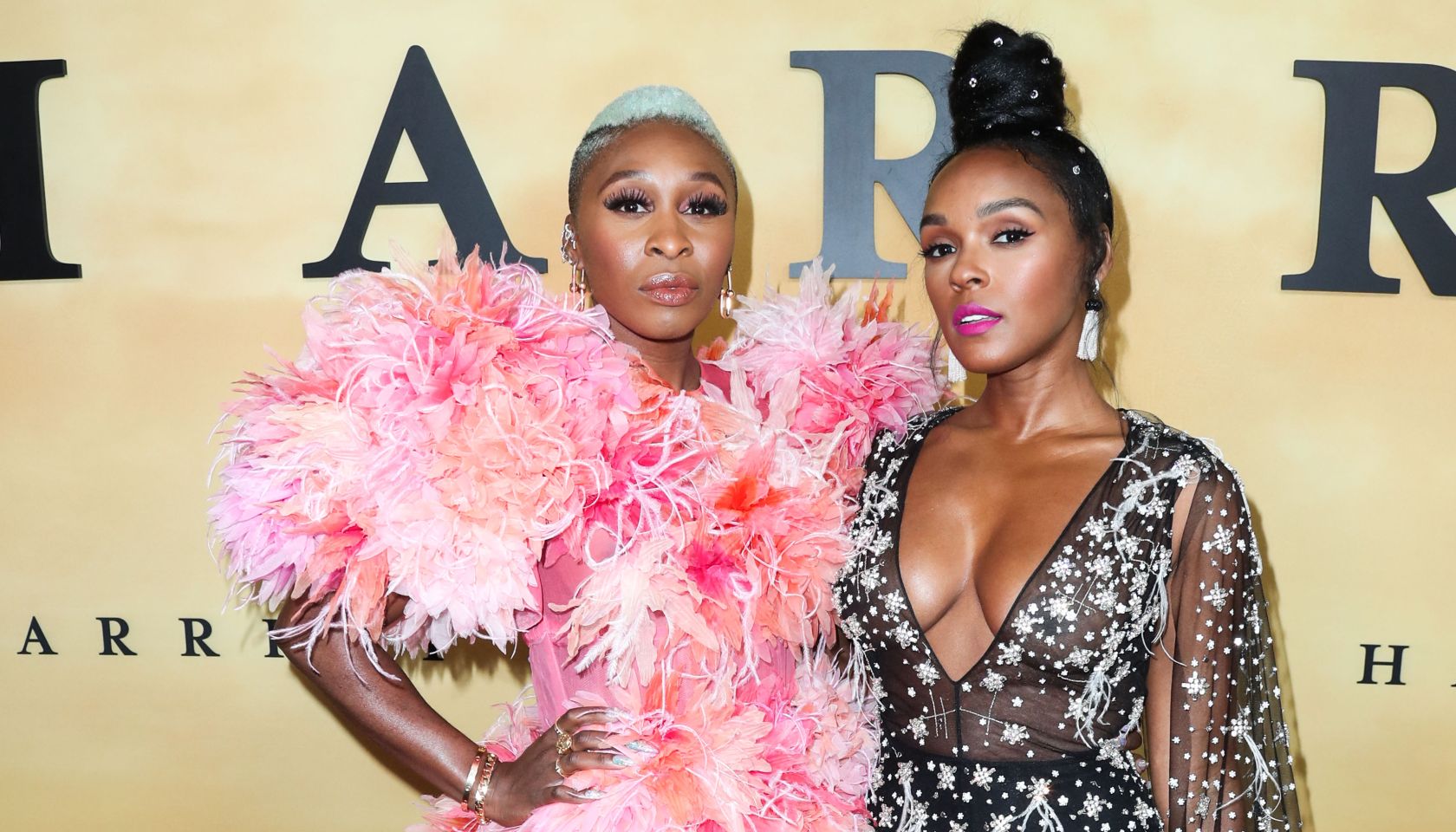 Cynthia Erivo and Janelle Monet attend Focus Features VIP Screening of Harriet