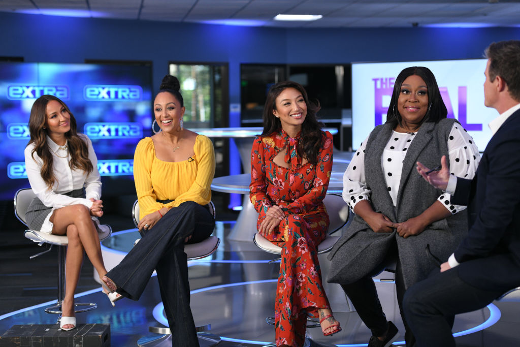 Ladies Of The Real And Tamera Mowry-Housley Visit "Extra"
