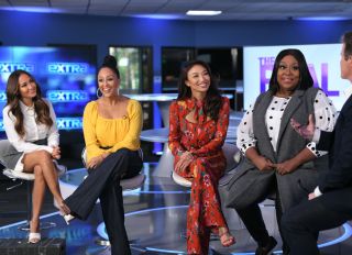 Ladies Of The Real And Tamera Mowry-Housley Visit "Extra"