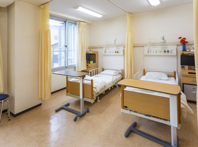 Empty Hospital Ward Room