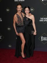 Maggie Q and Lucy Hale 45th Annual Peoples Choice Awards in Los Angeles