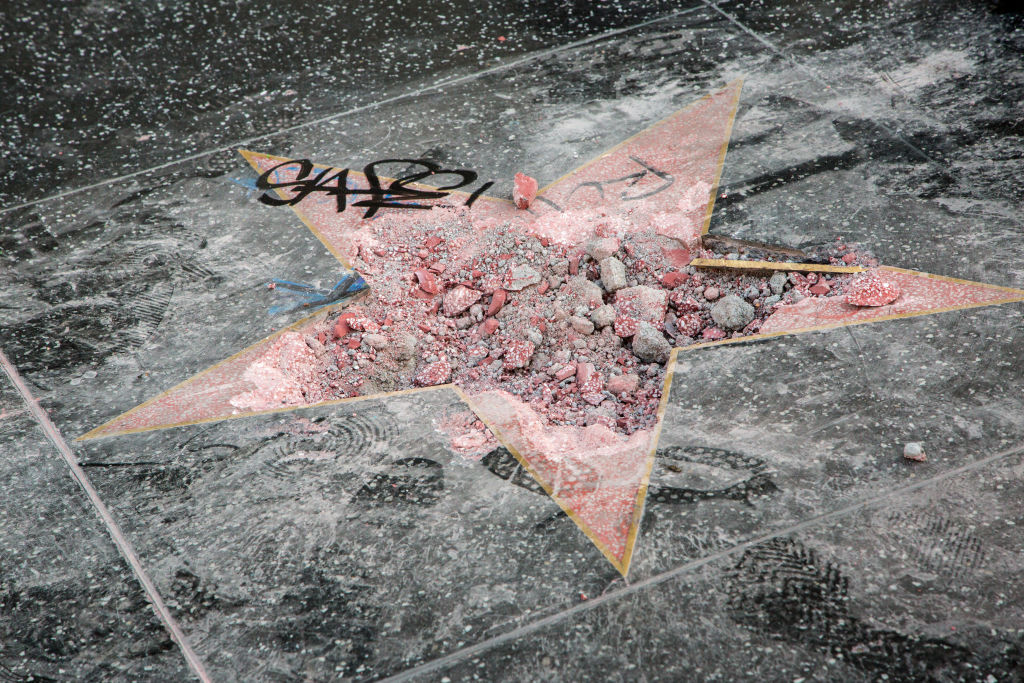 Donald Trump's Hollywood Walk Of Fame Star Gets Vandalized