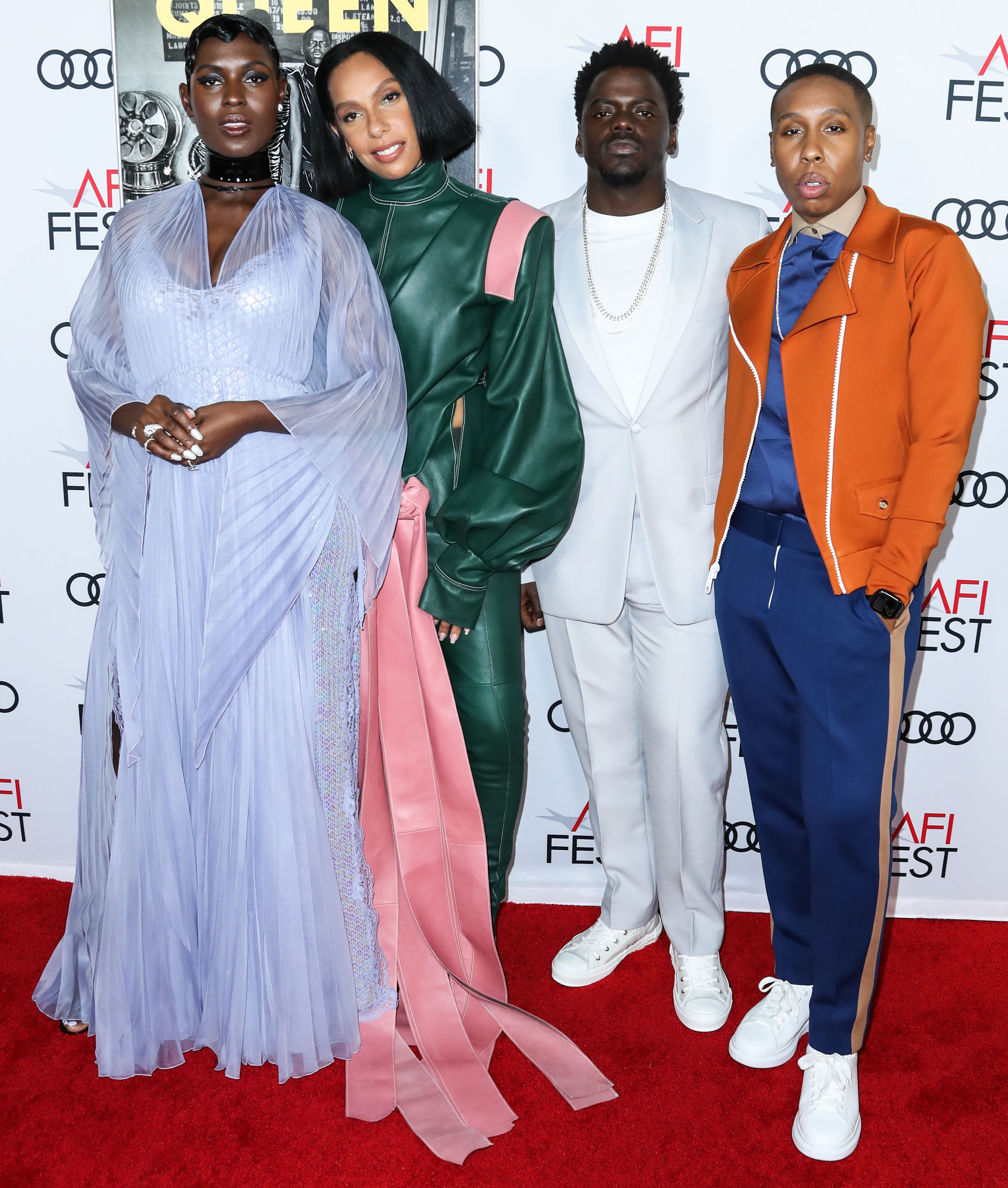 Jodie Turner Smith Melina Matsoukas Daniel Kaluuya and Lena Waithe attend Premiere of 'Queen & Slim' at AFIFest