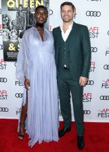 Jodie Turner Smith and Joshua Jackson attend Premiere of 'Queen & Slim' at AFIFest