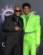 Lil Nas X and dad 2019 American Music Awards Fashion - Red Carpet Arrivals