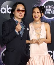 Jimmy O. Yang and Constance Wu 2019 American Music Awards Fashion - Red Carpet Arrivals
