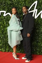 Rihanna and ASAP Rocky attend the British Fashion Awards