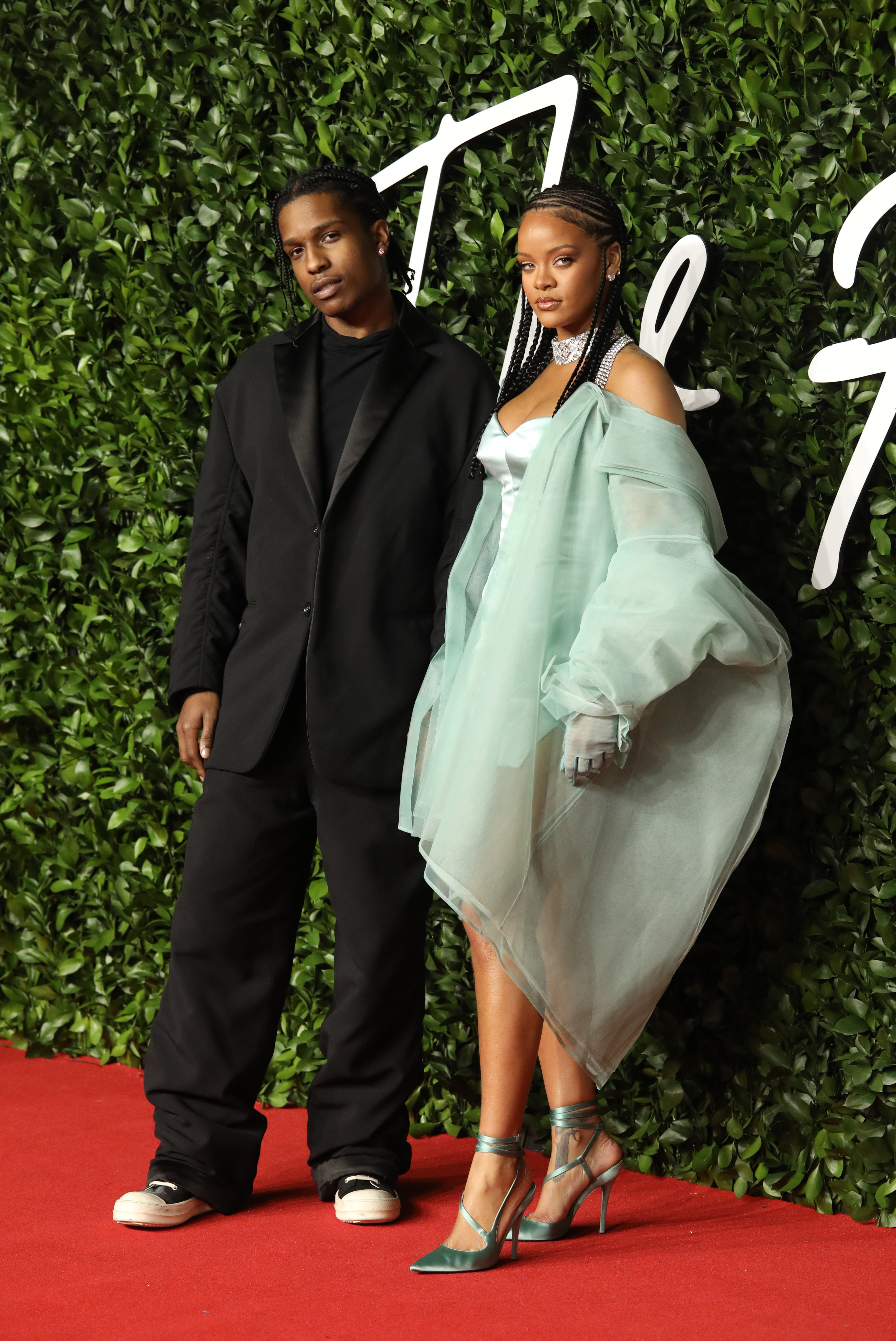 Rihanna and ASAP Rocky attend the British Fashion Awards
