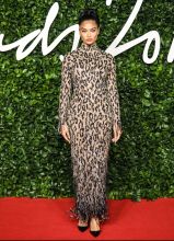 Shanina Shayk attends the Fashion Awards 2019