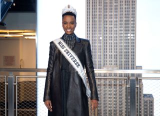Empire State Building Hosts Miss Universe 2019 Zozibini Tunzi