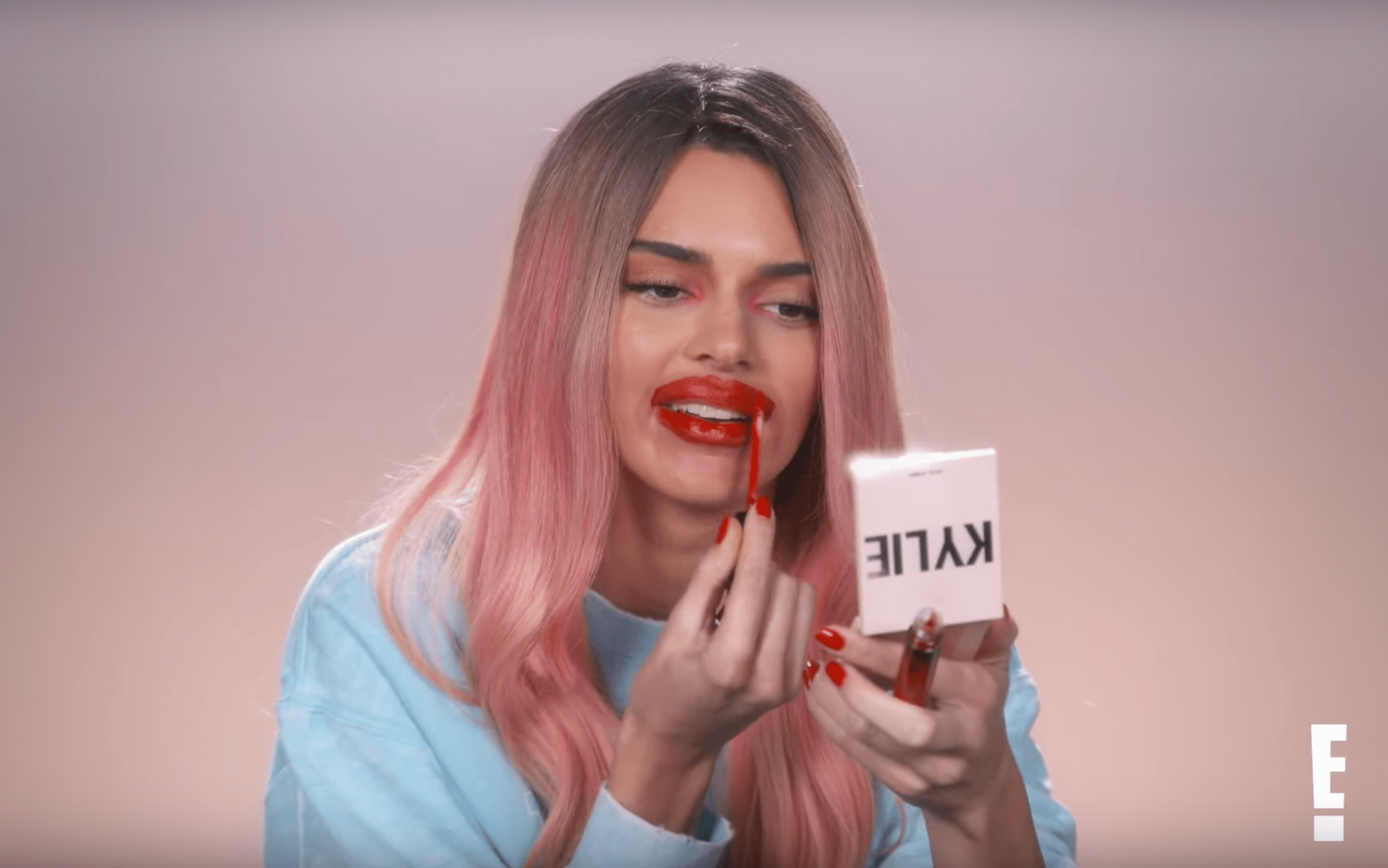 Kendall Jenner mocks Kylie's lips