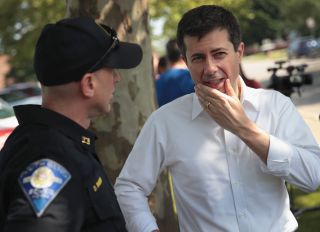 Buttigieg Attends a Community Peace Event as Funeral for Eric Logan is Being Held