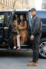 Kim Kardashian West shops at Saks Fifth Avenue with Saint West and North West