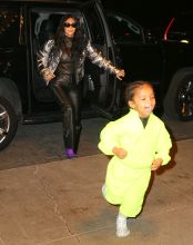 Kim Kardashian West and Kanye West with their kids
