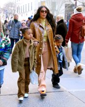 North West was photographed carrying a $10,000 Birkin bag in NY