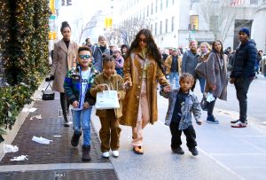 North West was photographed carrying a $10,000 Birkin bag in NY