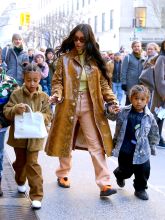 North West was photographed carrying a $10,000 Birkin bag in NY