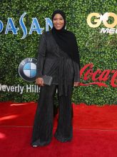 Ibtihaj Muhammad attends Gold Meets Golden Pre-Golden Globe Event