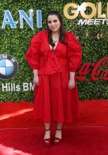 Beanie Feldstein attends Gold Meets Golden Pre-Golden Globe Event