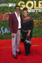 Judge Mathis and Linda Reese attend Gold Meets Golden Pre-Golden Globe Event