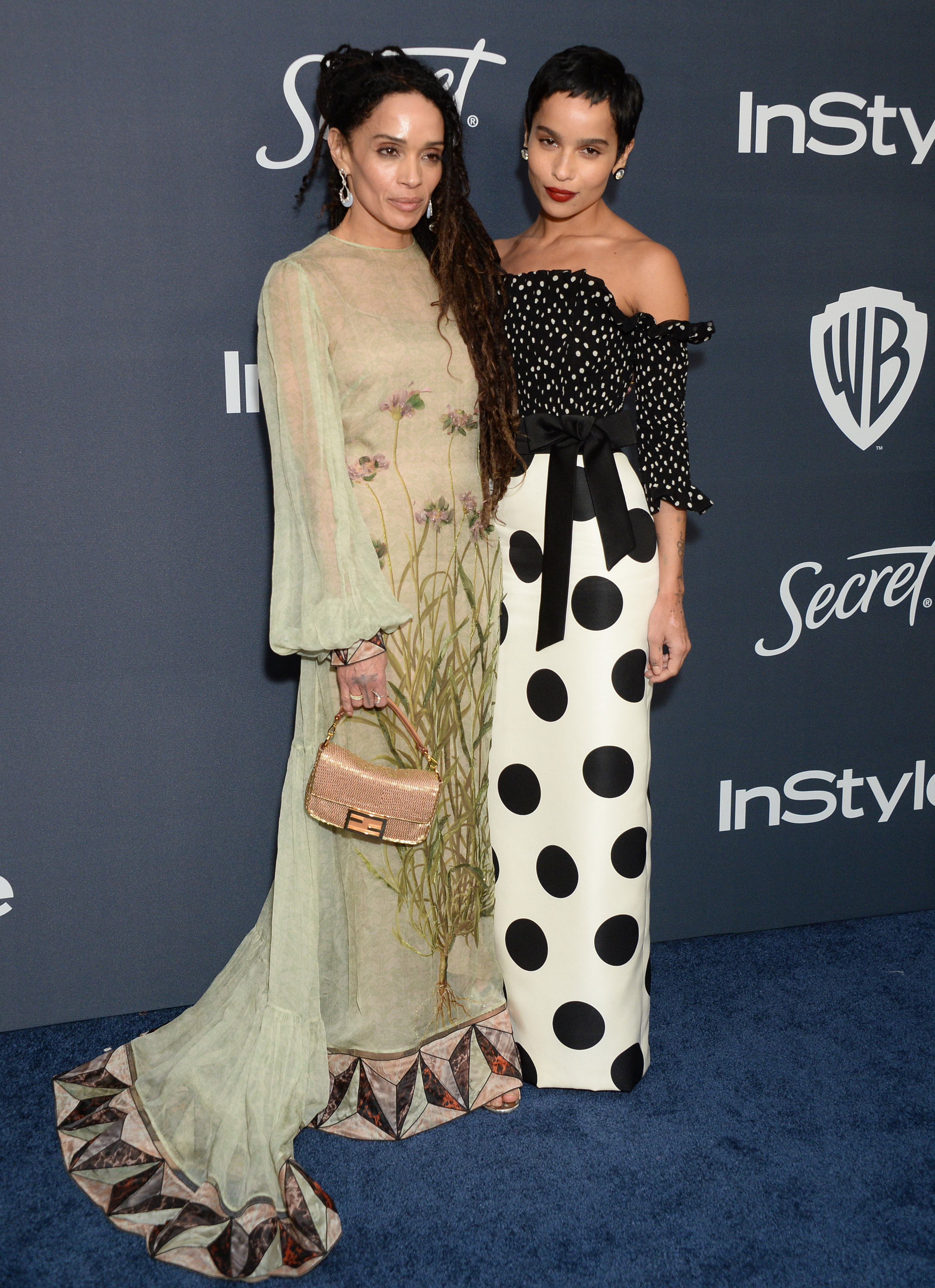 Lisa Bonet and Zoe Kravitz attends InStyle & Warner Bros. Golden Globes Afterparty