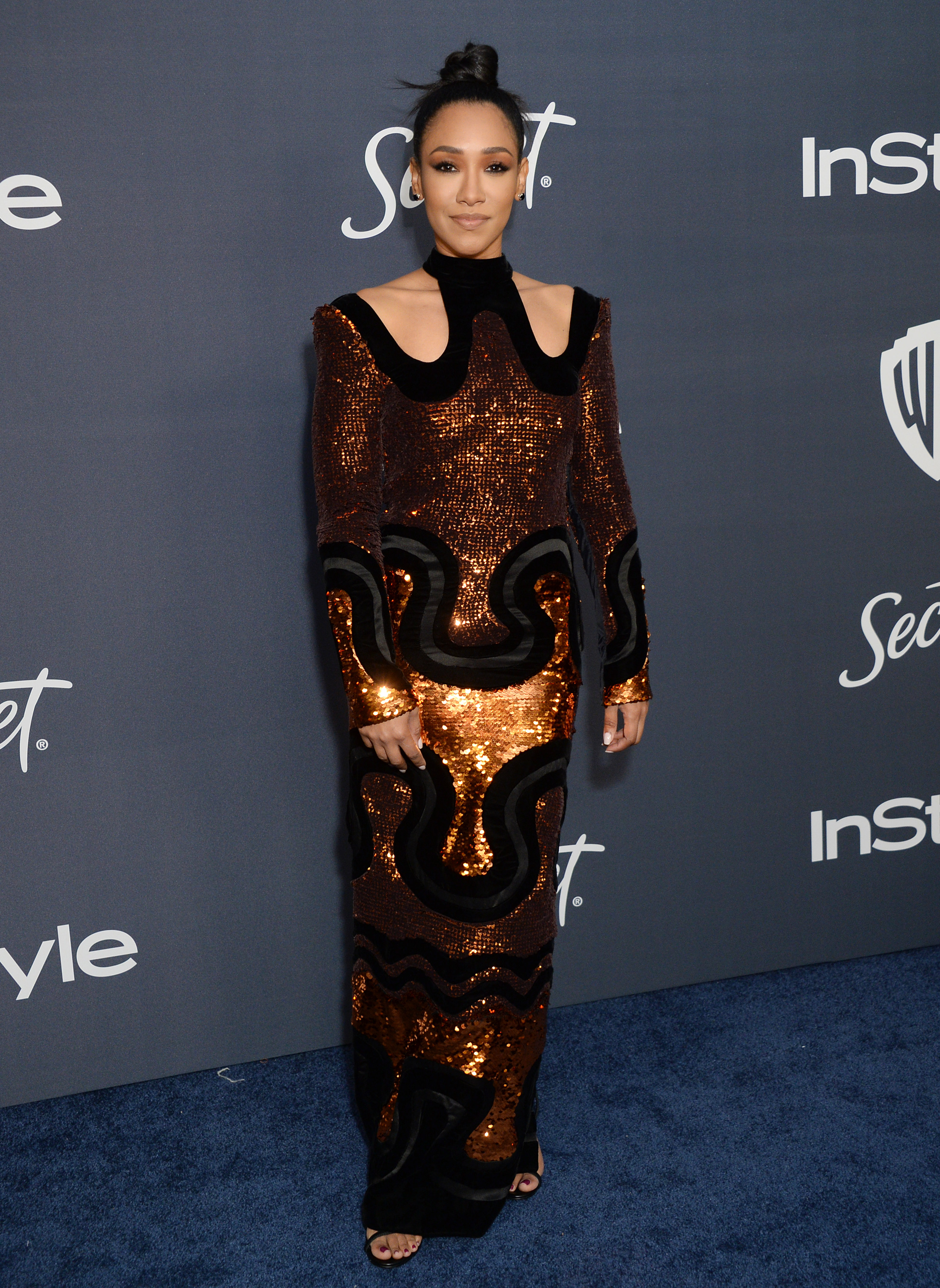 Candice Patton attends InStyle & Warner Bros. Golden Globes Afterparty