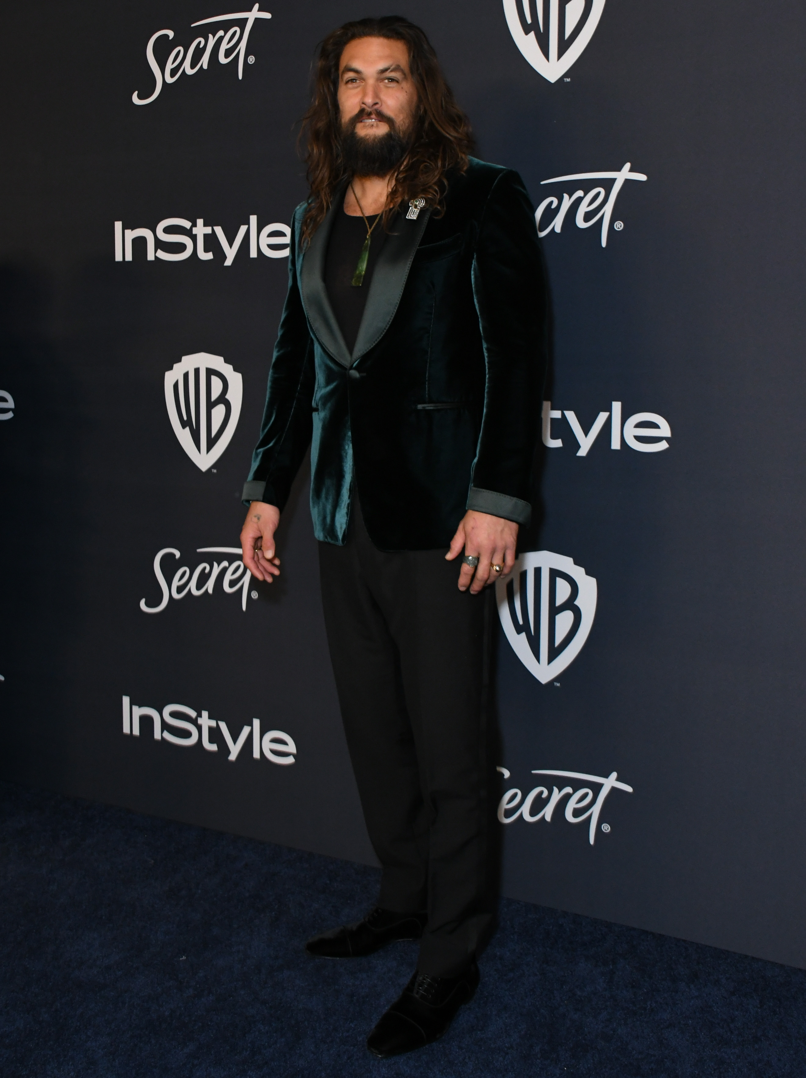Jason Momoa InStyle & Warner Bros. Golden Globes Afterparty