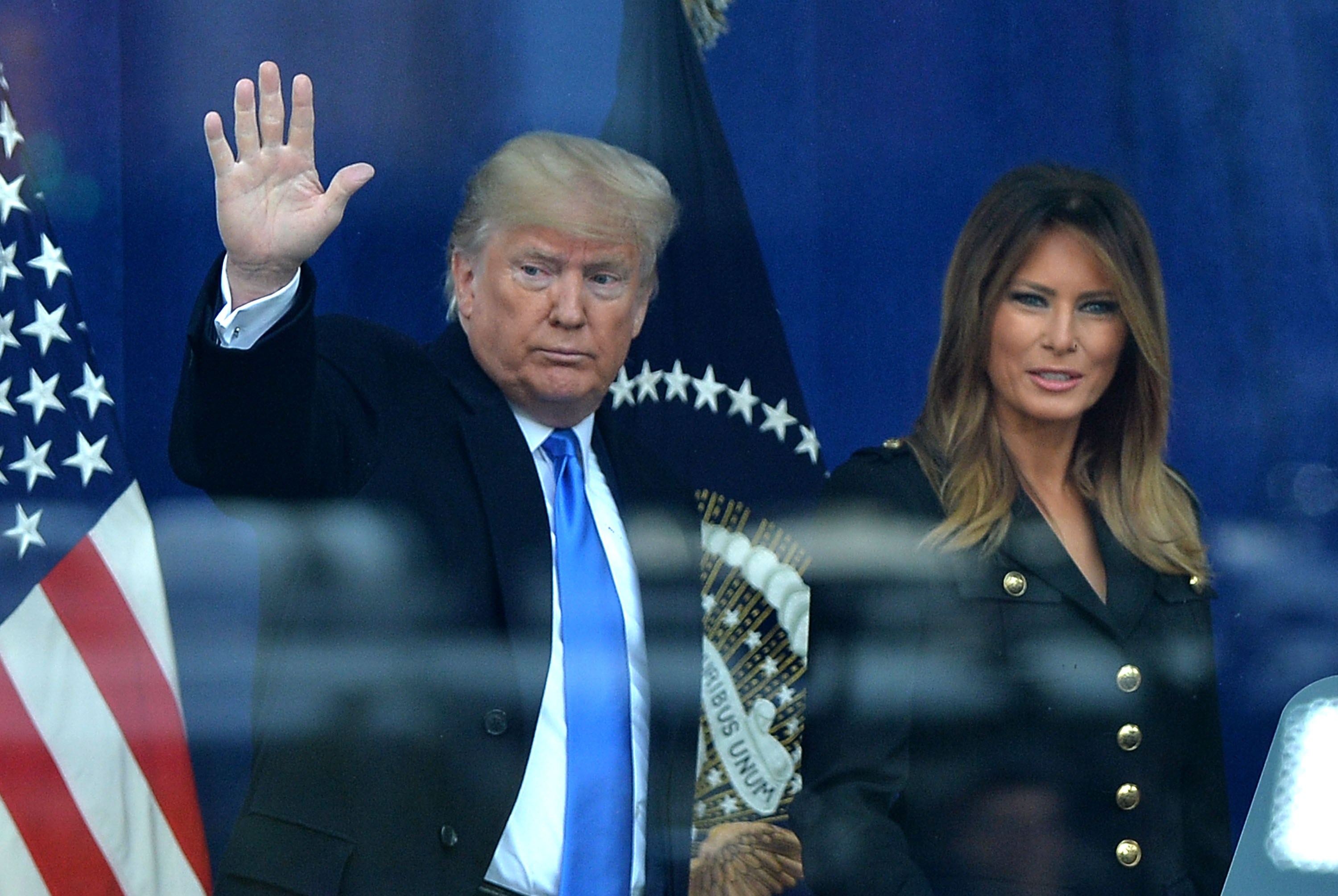 Donald J Trump, Melania Trump in attenda...