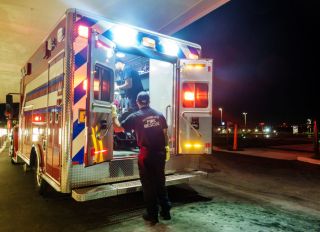 Miami Beach, Fire Rescue ambulance, Mt Sinai Medical Center hospital