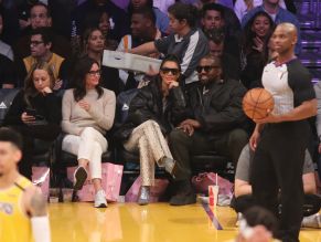 Kanye West and Kim Kardashian West