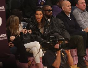 Kanye West and Kim Kardashian West